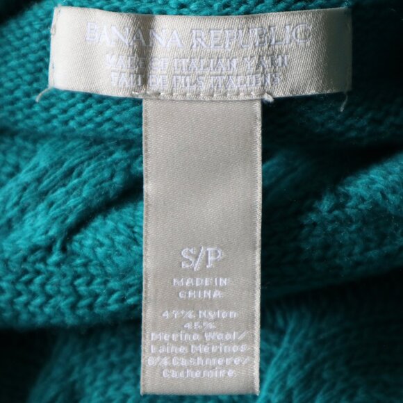 Teal Banana Republic Cowl Neck Knit Sweater - Picture 7 of 10